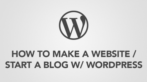 how to make a website or start a blog
